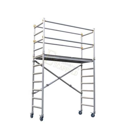 China Frame Folding Modern Portable Movable Rolling Aluminum Scaffolding Tower Australian/European Standards for sale