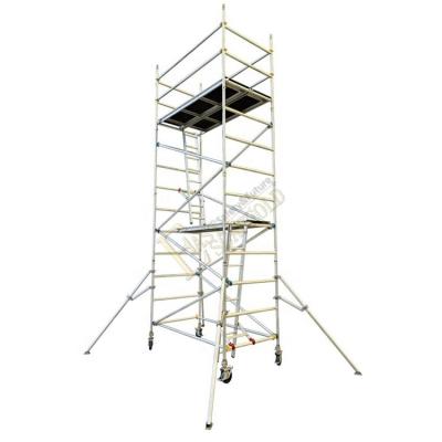 China Australian New Zealand Standards / EN1004 Modern Mobile Platform Ladder 4M Aluminum Scaffolding Tower for sale