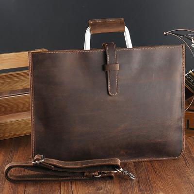 China Luxury men's genuine leather shoulder bag men's business briefcases cross section men's handbags water proof packing custom wholesale laptop bags for sale