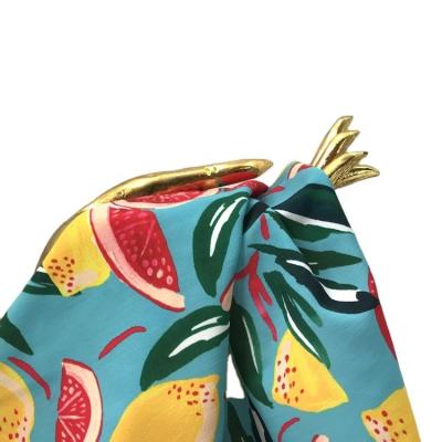 China 2022 Hot New Stain Goods Shrink-Resistant Fruit Polyester Printed Textile For Women for sale