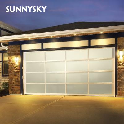 China Modern Aluminum Automatic Doors Garage Door Windows And Panels For Dubai for sale