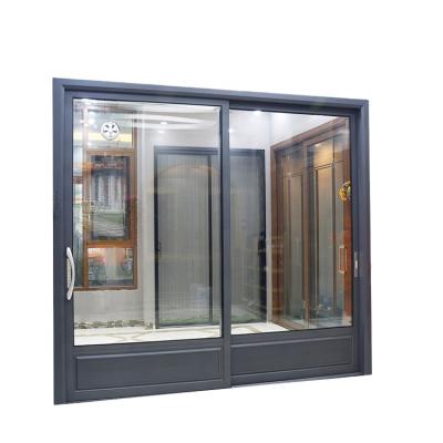 China sound insulation aluminum sliding door and waterproof soundproof double glass for house for sale