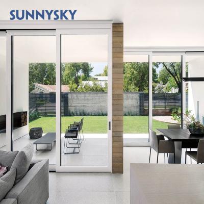 China Interior Sound Insulation Sliding Door and Waterproof Decorative Metal Accordion Aluminum Strips for Balcony for sale