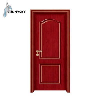 China oem service mdf modern barn nz glazed natural oak veneer wood door for sale