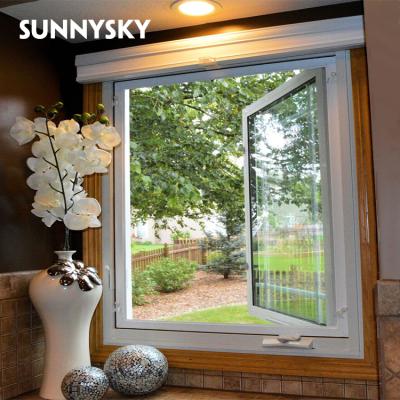 China Sound Insulation And Waterproof Aluminum Windows And Doors Horizontal Swing Casement For Dubai for sale