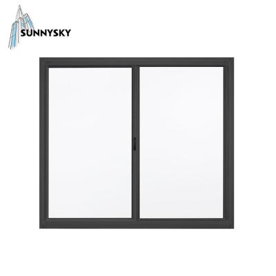 China New design folding screen residential aluminum glass sliding window with factory price for sale