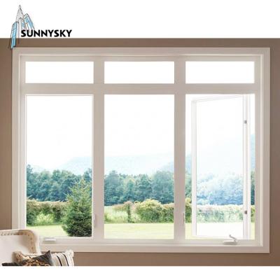 China Simple Design Waterproof Wholesale Sound Insulation Casement Aluminum Window for sale