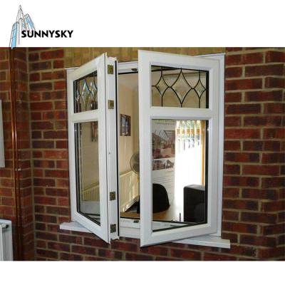 China High Quality Gray Aluminum Frame Sound Insulation And Casement Window Waterproof Low Price for sale