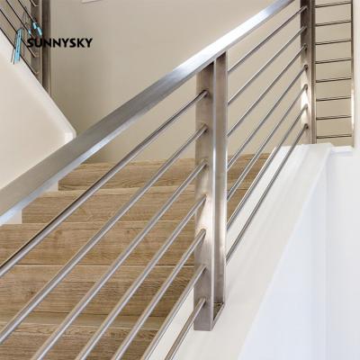 China New Design Modern Balcony Stainless Steel Balustrade System Tempered Glass Railing for sale