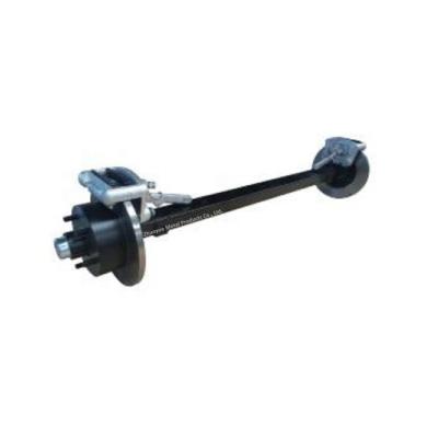 China Used Mechanical Trailer Truck Trailer Drum Brake Axle For Sale Axle Shaft 750-1200KG Semi Trailer for sale