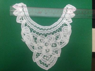 China white dyeable Neckline Floral Crochet Lace Collar New handmade cotton lace,,environmental dyeing for sale