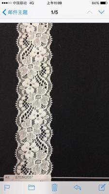 China Newly spandex fabric fancy flower embroidered dyeable stretch lace trim for sale