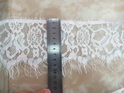 China Elegant polyester lace,eyelash lace， embroidery lace fabric chemical lace fabric micro fiber lace fabric 150cm for sale