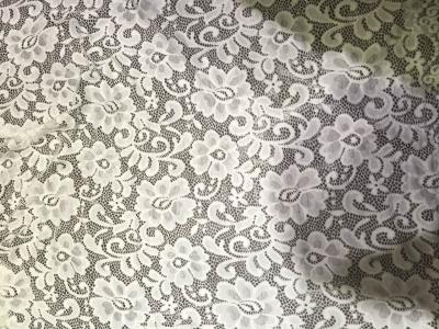 China Elegant polyester lace, embroidery lace fabric chemical lace fabric micro fiber lace fabric 150cm for sale