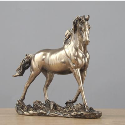 China Europe Cold Cast Copper Horse Crafts Decorations For Home And Crafting Gifts for sale