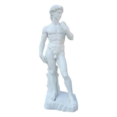 China High Quality Western Europe Italy Stone Marble Statue of David for sale