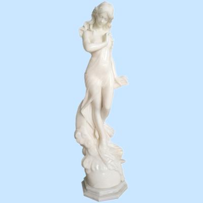 China Western Marble Artemis Moon Greek Nude Goddess Statue Sculpture for sale