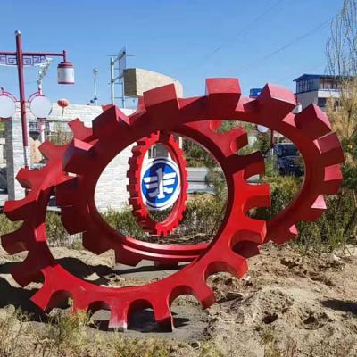 China Folk Art Outdoor Steel Sculpture Large Industrial Stainless for sale