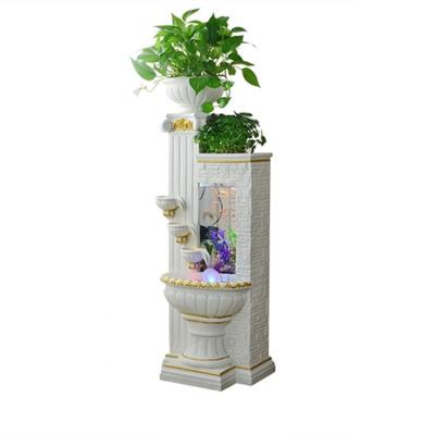 China Morden Small Water Fountain Living Room Decoration LED Indoor Modern Indoor Water Fountain for sale