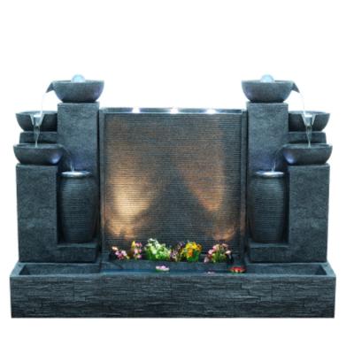 China Modern Electric Waterfall Decoration Indoor Water Curtain Fountain for sale