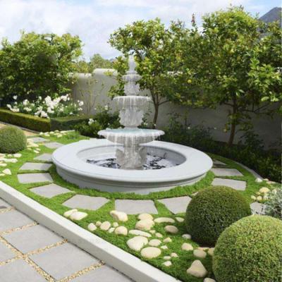 China Large European Outdoor Marble Water Fountains Garden Decoration Manufacturer Direct Sales for sale