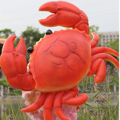 China Europe Resin Lighting Sculpture Of Lobster And Crab For Night Market Mall Decor for sale