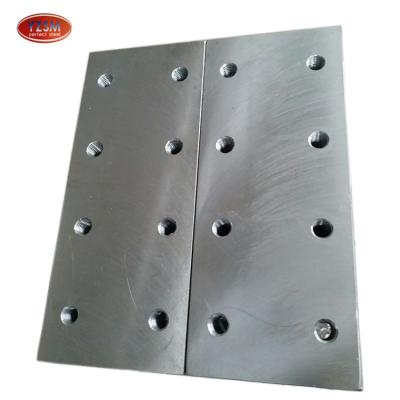 China Guide Rail Elevator Rail Parts ASTM a106 Steel Elevator Fish Plate Customized Size for sale