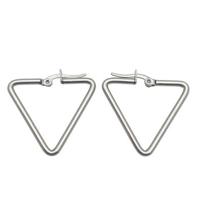 China TRENDY Gold Jewelry Women Cross German Silver Gold Trendy Gold Plated Indian Triangular Women's Earrings Trendy Luxury 2022 for sale