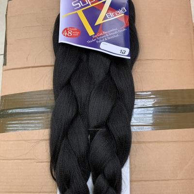 China Incredibly Light Weight 100% Kanekalons 24 Inch 170g Wholesale Ombre Super Braiding TZ Expression Hair Super Braid for sale