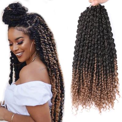 China Marley Freetress Water Wave Crochet Hair Spring Well Twist Hair Extensions Best Curly Crochet Hair for sale