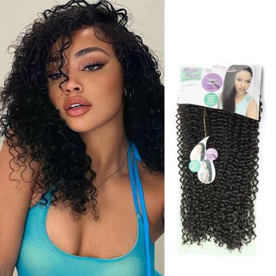 China premium U-tip Hair Olive High Quality Bohemian Heat Wave S-Bohemian Synthetic Deep Curly Hair Extensions Weave Bundles Bundle For Afro Women for sale