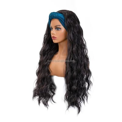 China New Arrival Body Wave 26 Inch Heat Resistant Fiber Synthetic Hair Extension Body Wave Headband Wigs for sale