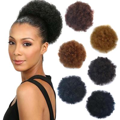 China Hair Bun Hair Feeling Afro Synthetic Messy Curly Curly Chignon Hair Bun Synthetic Hair Chignon Hair Bun for sale