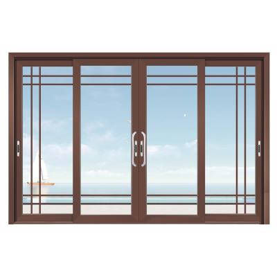 China Modern Interior Patio Waterproof Aluminum Door Double Sliding Glass Doors for sale