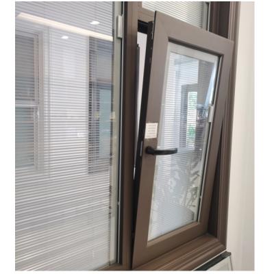 China Thermal Break Bathroom Glass Window Aluminum Swing Inswing Tilt And Rotate Aluminum Casement Windows for sale