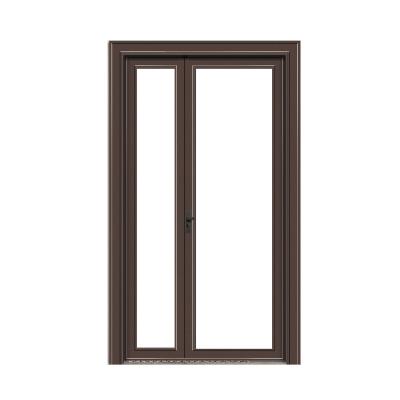 China Waterproof Aluminum Frame Single Door Double Glass Swing Door For Kitchen for sale