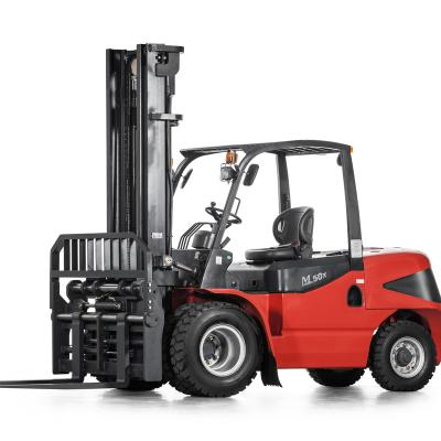 China Building Material Shops Maximal Compact Mini 5 ton Diesel forklift with container mast and side shifter for sale