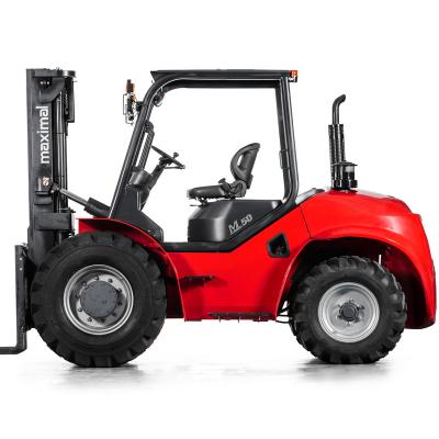 China Other Maximal 5 TON 2-Wheel Drive Rough Terrain/All Terrain Forklift Truck with Isuzu 6BG1 Engine for sale