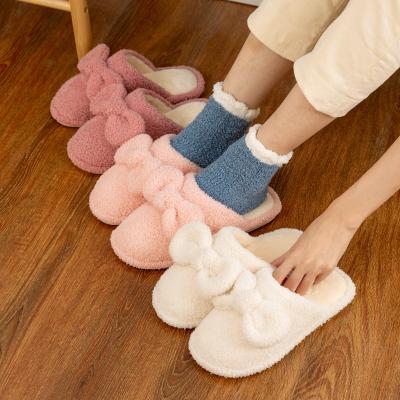 China 2020 Korean cute thick bottom non-slip warm couple version women's slippers cotton indoor slippers home wholesale Sweat-absorbent winter for sale