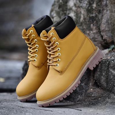 China Couple Shoes Breathable High Top Martin Boots Plus Velvet Warm Outdoor Men's; s shoes thick-soled casual tooling boots for sale