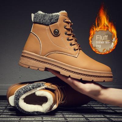 China Wholesale 2021 hot new men's outdoor deodorization plush cold proof and waterproof high top snow boots for men for sale