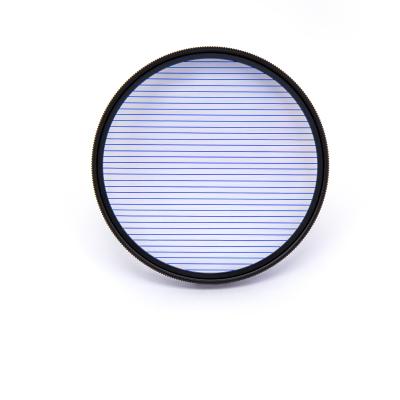 China Adds a Linear Flare Effect to Your Image Factory Direct-Sales OEM High Definition Net Camera Lens Optical Glass Blue Filter 82 mm Waterproof Oil-Proof for sale