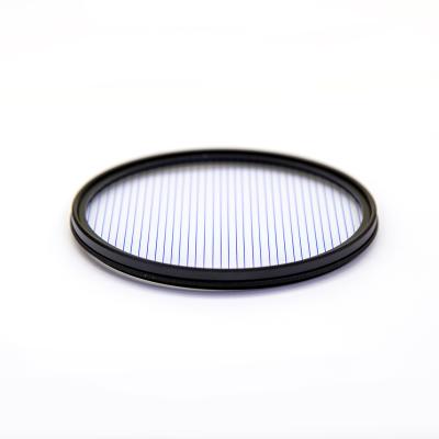 China Adds OEM 58mm Linear High Definition Linear High Definition Rocket Net Effect Camera Lens Optical Glass Blue Filter Waterproof High Quality Oil Proof for sale