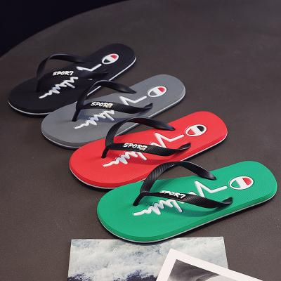 China Outer lining weight TPR material Men's Feature S Flip Flops Light Summer Slippers Fashion Trend OEM Style Wholesale Anti Spring for sale