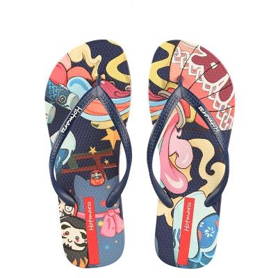 China Fashion Trend Slides Casual Lightweight Customized Sandals Anti Summer Causal Leopard Flip Flops Beach Slippers Woman PU Spring Shoes Logo Gua for sale