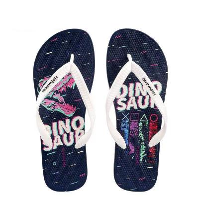 China CUSHIONING Homarzz 2021 new PVC flip flops men's summer beach fashion non-slip shoes cut toe sandals odorless OEM customization for sale