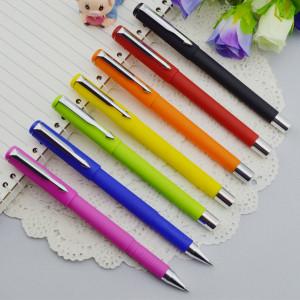 China Gel pen,Promotional gel-ink pen with cap,black rubber gel-ink pen with metal clip for sale