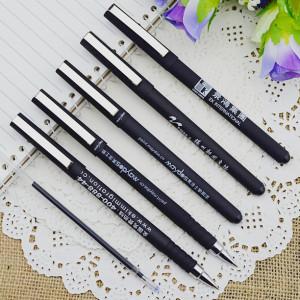 China Gel pen,Promotional gel-ink pen with cap,black rubber gel-ink pen, for sale