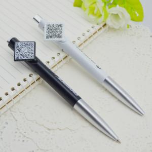 China Factory New Design QR CODE Custom Advertising Pen,Plastic Promotional Ball Point pen for sale