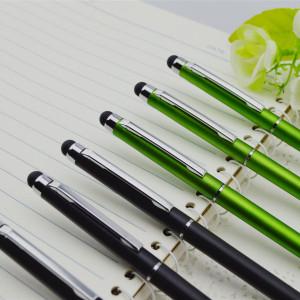 China Factory hot selling and high quality plastic rubber square shape hotel pen with stylus for sale